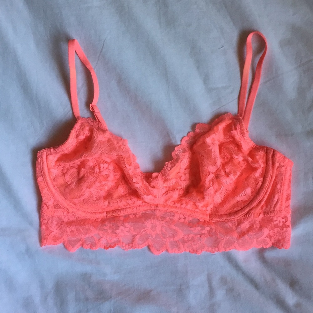 PINK lace bra